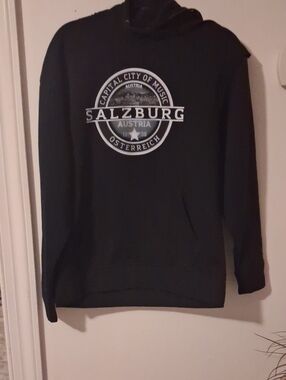 Black Salzburg Graphic Crewneck Sweater